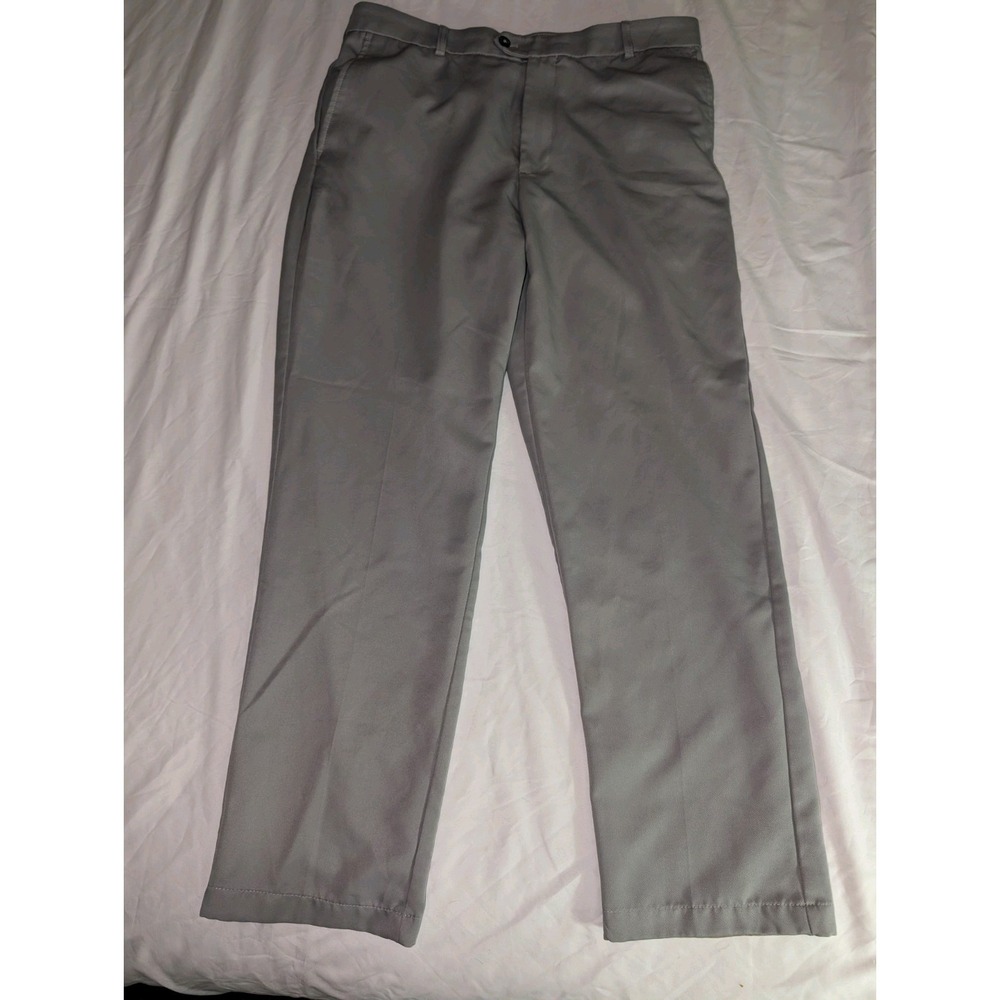 Izod Golf Mens‎ 34x32 Gray Performance Golf Pants Straight Leg